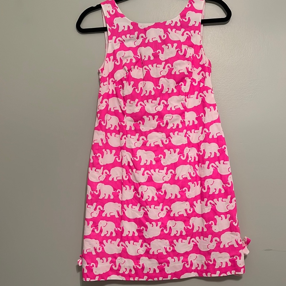 Lily Pulitzer shift Dress Pink Elephants